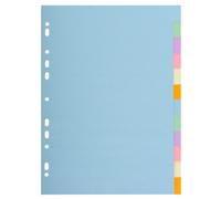 EXACOMPTA Intercalaires carte pastel 170g Forever 12 positions - A4 - Couleurs assorties