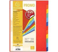 Exacompta Intercalaires Réf.2012SE – Lot 2x A4 12 onglets neutres carte recyclée 220 g/m2