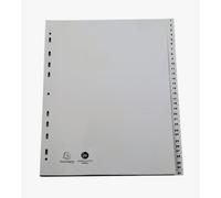 EXACOMPTA Intercalaires imprimés numériques PP recyclé gris 31 positions - A4 Maxi - Gris