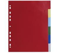 EXACOMPTA Intercalaires polypropylène souple 6 positions - A4 maxi - Couleurs assorties