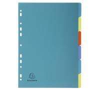 EXACOMPTA Intercalaires poplypropylène recyclé Forever® 6 positions - A4 - Couleurs assorties