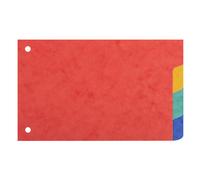 EXACOMPTA Intercalaires pour fiches bristol carte lustrée 225g/m2 4 positions - 100x150mm - Couleurs assorties