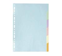 EXACOMPTA Jeu 6 Intercalaires couleur carte 180g A4