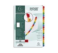 Exacompta Intercalaires alphabétique carte blanche 170G onglets Mylar® Format A4 - 20 divisions