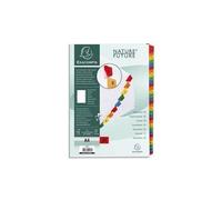 Exacompta Jeu D'intercalaire Numérique 31 Positions En Carte Blanche 170g, Onglets Mylar®. Format A4.