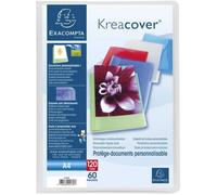 Exacompta KreaCover Porte-vues A4 120 vues - Polypropylène semi-rigide, couverture personnalisable (couleur assortie)