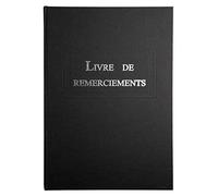 EXACOMPTA Le Dauphin - Réf. 39124D - 1 Livre de Remerciement - Extérieur et Dos en Toile - Format Vertical A4 - Dimensions : 29,7 x 21 cm - Titre Lettres Argent - 96 Pages Blanches - Couleur Noir