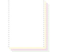 Exacompta - Four-ply carbonless fanfold paper - blanc, jaune, vert, rose - 240 x 305 mm - 500 feuille(s)