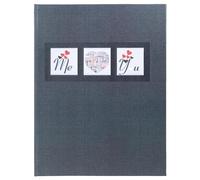 EXACOMPTA Livre d'or 100 pages tranche argent Me & You - Noir