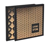 EXACOMPTA Livre d'or 140 pages tranche or - Format 21x19cm - PALMYRE - Visuels assortis
