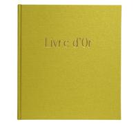 Exacompta - Réf. 47789E - 1 Livre d'or POP'N CO - Format Compact 21 x 19 cm - Tranche et marquage Or avec Inscription Livre d'or - 140 Pages Blanches Unies - Couleur Lime