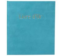 Exacompta Livre d'Or Skandi 140 Pages 21x19 cm Aspect Velours Turquoise