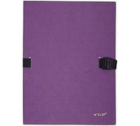 Exacompta Lot de 10 Chemises extensible 223500 Recouverte de papier contrecollé Violet G