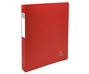 EXACOMPTA Lot de 10 Classeurs 4 Anneaux 30 mm Dos de 40mm rigide 10/10e A4 maxi Rouge