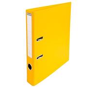 EXACOMPTA Lot de 10 Classeurs à levier PVC A4 D50mm Premium jaune