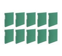 Exacompta Lot De 10 Classeurs Rembordé Papier 4 Anneaux 30mm Forever - A4, Vert Foncé