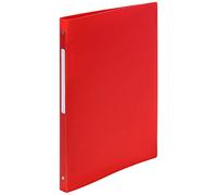 Exacompta Classeur OPAK 51195E souple 4 anneaux A4 polypropylène rouge