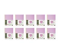 Exacompta Lot De 10 Paquets De 25 Chemises Dos Toilé Forever® 320g/M2 24x32cm Lilas