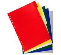 Exacompta Lot De 100 Jeux Intercalaire Pp 12/100 A4+ 6positions