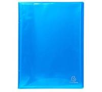 Exacompta - Réf. 85770E - Carton de 12 Protège-documents Iderama - 30 pochettes cristal lisse - 60 vues - pour A4 - dim 24 x 32 cm - couverture en polypro semi-rigide - 10 couleurs assorties