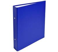 EXACOMPTA Lot de 20 Classeurs A5 2 anneaux 25mm, rembordés polypro garde papier, coloris bleu