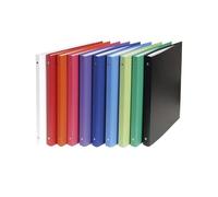 EXACOMPTA Classeur rembordé polypropylène 4 anneaux 15mm - A4 - Couleurs assorties