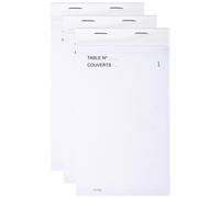 Exacompta Lot De 3 Blocs Maitre D'hotel 50 Feuillets 95x170 Mm 50/3 Tripli Autocopiant Num¿Rot¿S