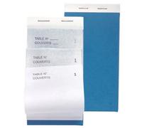 Exacompta Bloc Maître d'Hôtel, 50 feuillets autocopiants numérotés, triples exemplaires, 15 x 8 cm