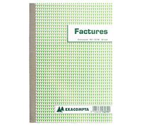 EXACOMPTA Lot de 3 Manifolds Factures 21X14,8 50 Tripli Autocopiant