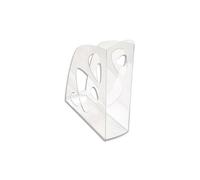 Exacompta Lot De 3 Porte-Revues Polystyrène Ecomag Dos De 7,7 Cm, H25,7 X P24,8 Cm Cristal