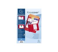 Exacompta Chemise de présentation Krea Cover – polypropylène souple – A4 Rouge
