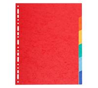 EXACOMPTA Lot de 5 Jeux de 6 intercalaires en carton 220 g Format A4 maxi