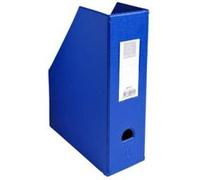 EXACOMPTA - Lot de 5 Portes-revues en PVC - Dos 100mm - Coloris Bleu G