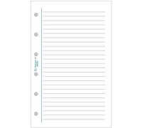 EXACOMPTA Lot de 5 Recharges accessoire Exatime 21 travers blanc 32 feuillets 210x142 mm