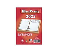 EXACOMPTA Lot de 6 Recharges Bloc Pratic Ephéméride Date à Droite 120x82mm