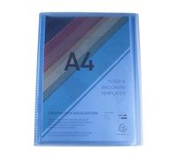 EXACOMPTA Porte vues Polypro semi rigide Chromaline 200 vue A4 Coloris Aléatoire