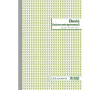EXACOMPTA Manifold Devis Micro-entrepreneur 29,7x21cm 50 feuillets dupli autocopiants