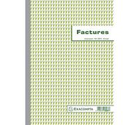 EXACOMPTA Manifold Factures avec mention TVA 29,7x21cm 50 feuillets dupli