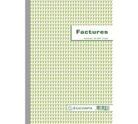 EXACOMPTA Manifold Factures avec mention TVA 29,7x21cm 50 feuillets dupli autocopiants