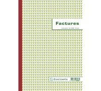 EXACOMPTA Manifold Factures avec mention TVA 29,7x21cm 50 feuillets tripli autocopiants