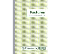 Exacompta Manifold « Factures » 210 x 135 mm 50 feuillets Dupli