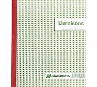 Exacompta - Réf. 13161AE - 1 Manifold LIVRAISONS - 50 feuillets numérotés et autocopiants en 3 exemplaires (1 original + 2 copies) - format 210 x 180 mm - fabriqué en France