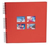 Exacompta - Album Photo Ã Spirales Milano 60 Pages Noires - Format 32 X 32 Cm - Rouge - Rouge