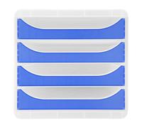EXACOMPTA Module de classement Big Box 4 tiroirs Chromaline - Bleu royal