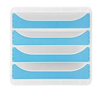 EXACOMPTA Module de classement Big Box 4 tiroirs Chromaline - Turquoise