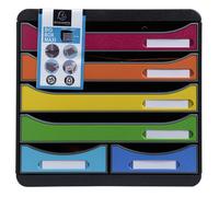 EXACOMPTA Module de classement Big Box Maxi 6 tiroirs Iderama - Arlequin