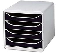 EXACOMPTA Module de classement Big box Office Gris / Noir - 27,8 x 26,7 x 34,7 cm