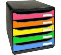 Exacompta Module De Classement Big Box Plus 5 Tiroirs Punchy Arlequin
