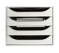 EXACOMPTA Module de classement Ecobox Office 4 tiroirs - Gris