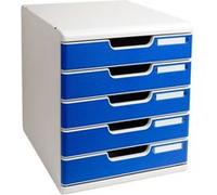 Module de classement Exacompta Modulo 5 tiroirs bleu